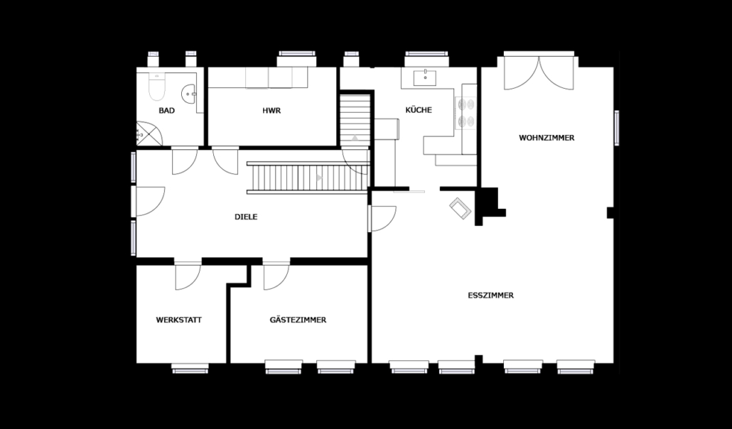 schematischer Grundriss